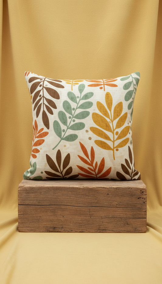 Rust Bracken accent cushion
