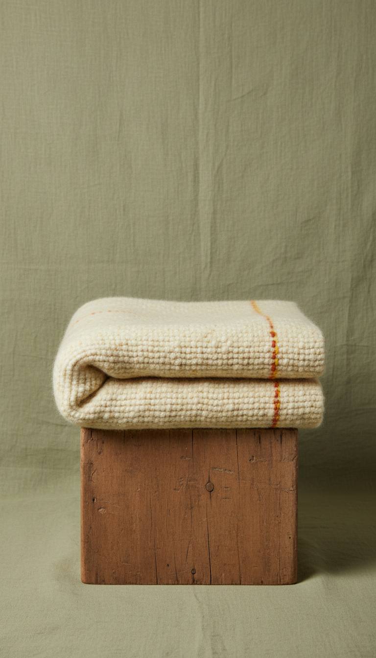 Buttercup Fleece wool throw