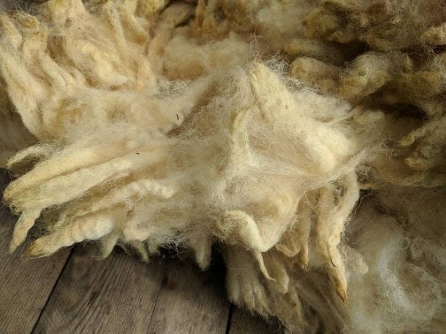 White Spinning Fleece