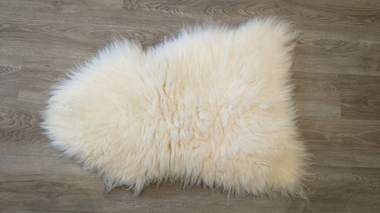Shetland White Sheepskin